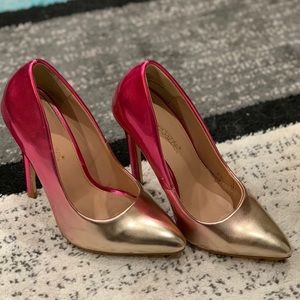 ShoeDazzle Ombré Pink Heels. Size 5.5